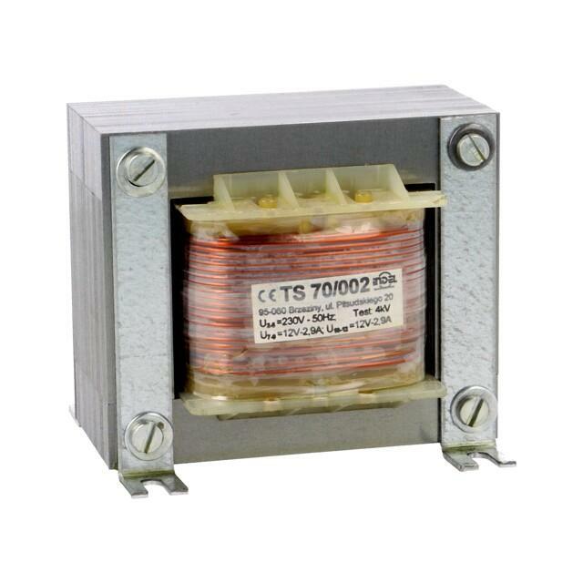 INDEL Transformer: mains; 70VA; 230VAC; 12V