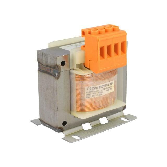 INDEL Transformer: mains; 80VA; 400VAC; 24V