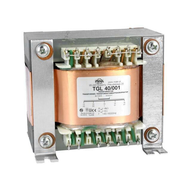 INDEL Transformer: speaker; 40VA; Sec.winding