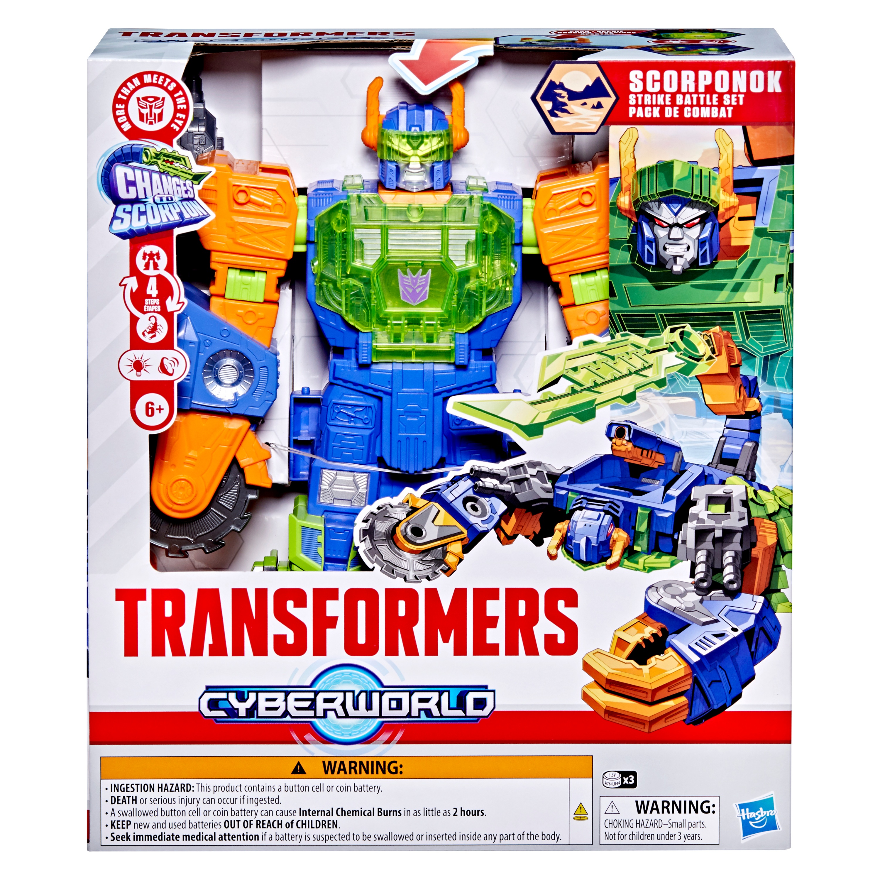 TRANSFORMERS Cyberworld figūra Skorponok Strike Battle