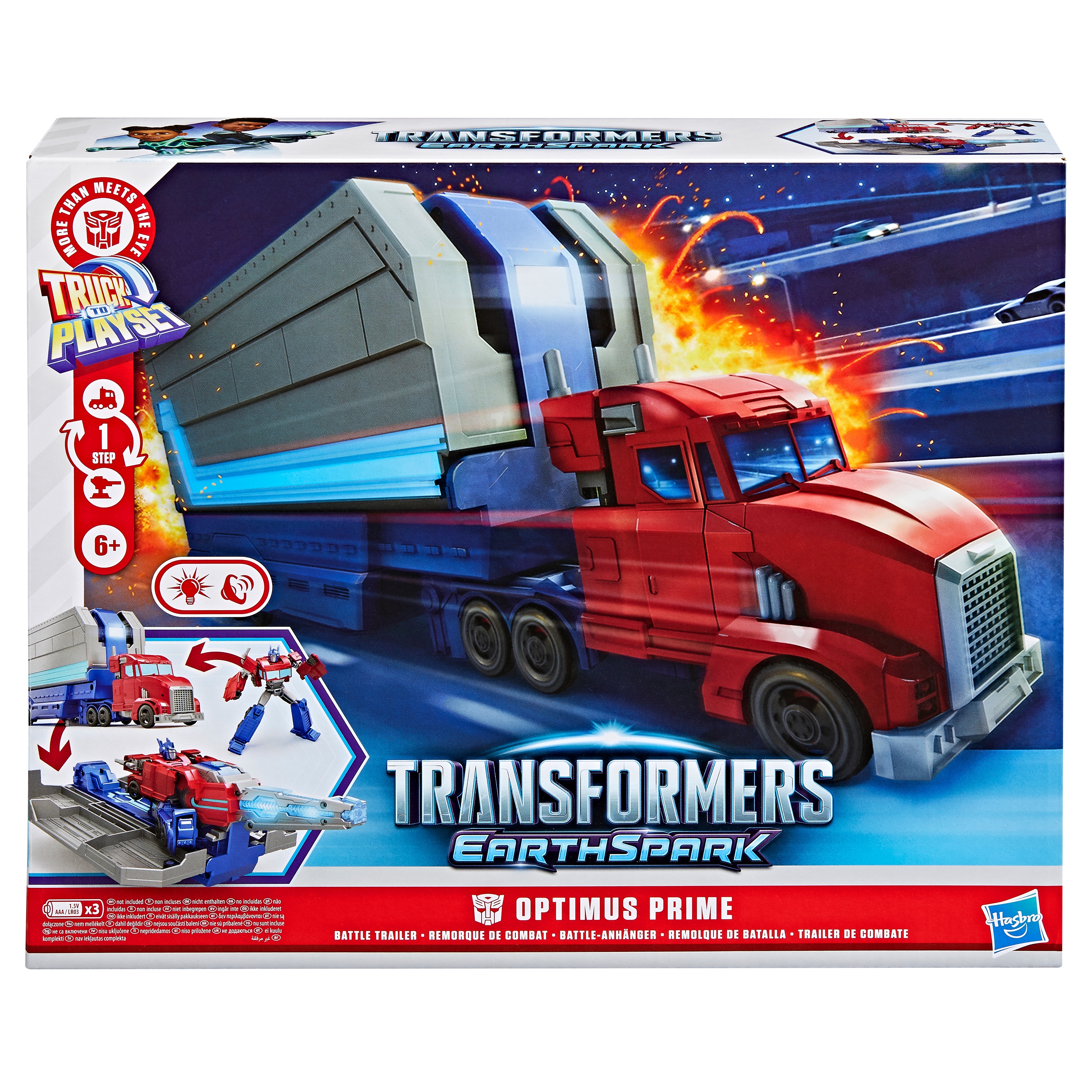 TRANSFORMERS Earthspark rotaļu komplekts Kaujas treileris