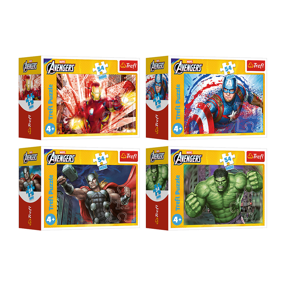 TREFL AVENGERS Mini puzle, 54 gab