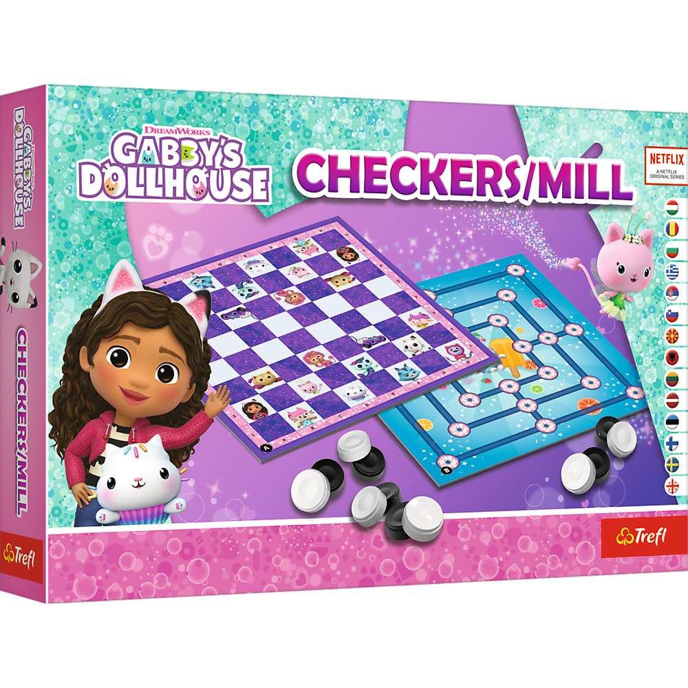 TREFL GABBY´S DOLLHOUSE Galda spēle Dambrete