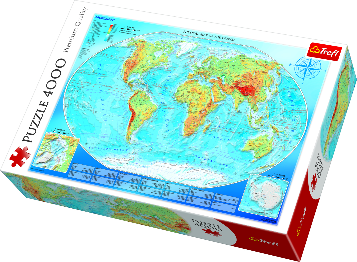 TREFL Pusle World Map, 4000 gab