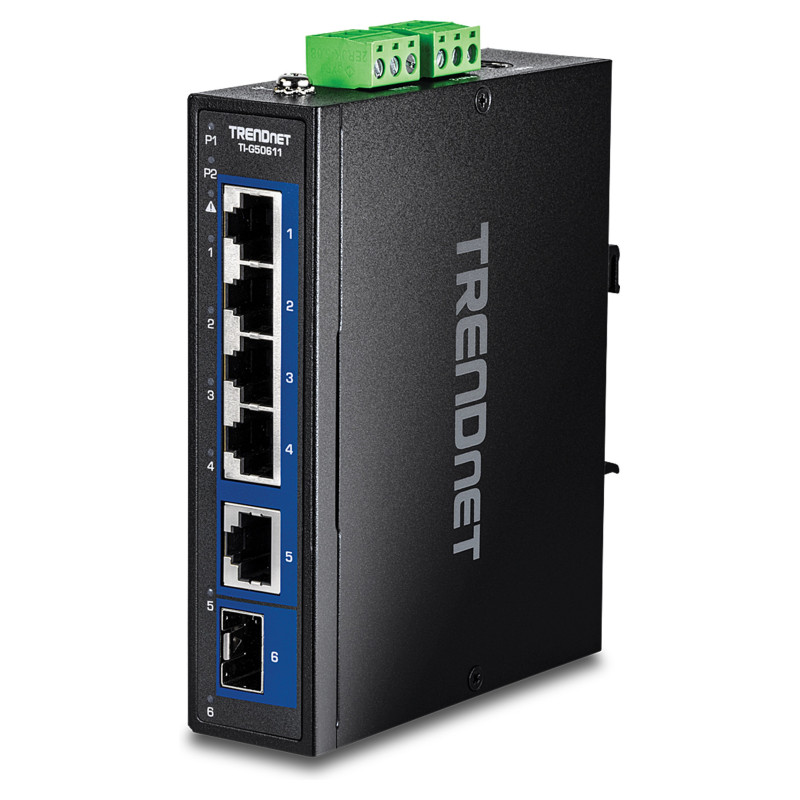 TRENDnet 6-Port Industr. 2.5G DIN-Rail