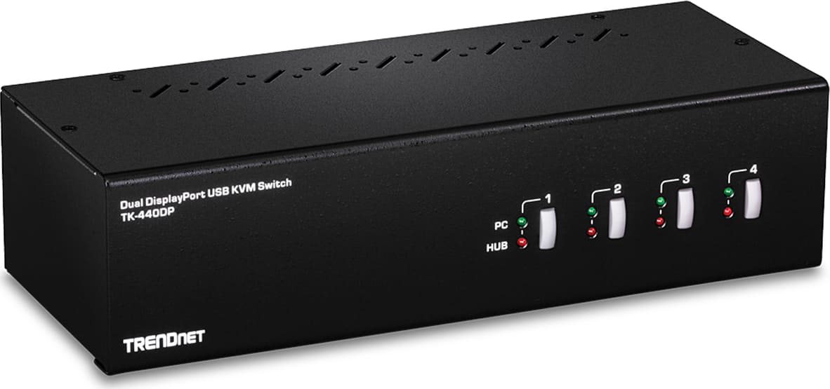 TRENDnet KVM Switch 4-port Dual Monitor