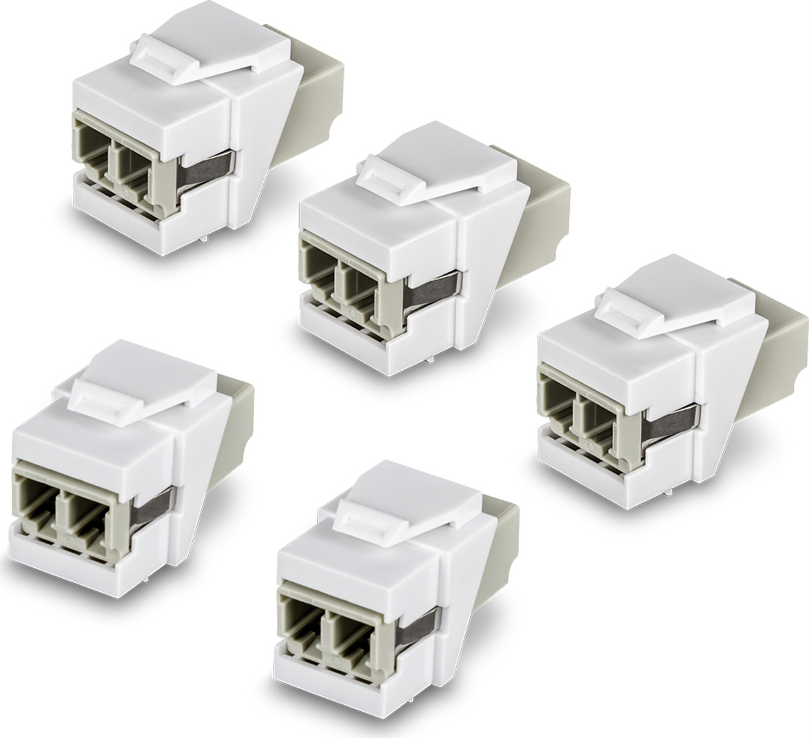 Trendnet LC-Duplex Glasfaser Keystone Koppler 5er-Pack