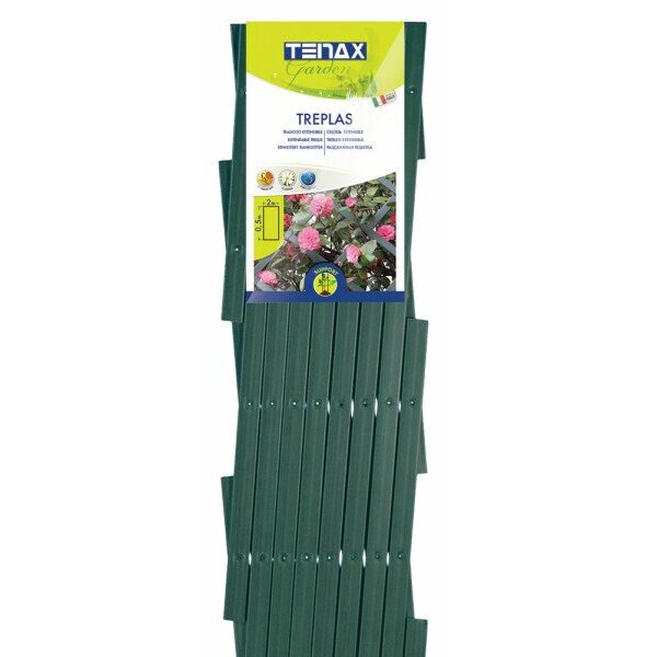 TREPLAS Dekoratīvs paplašināms plastmasas režģis, zaļš