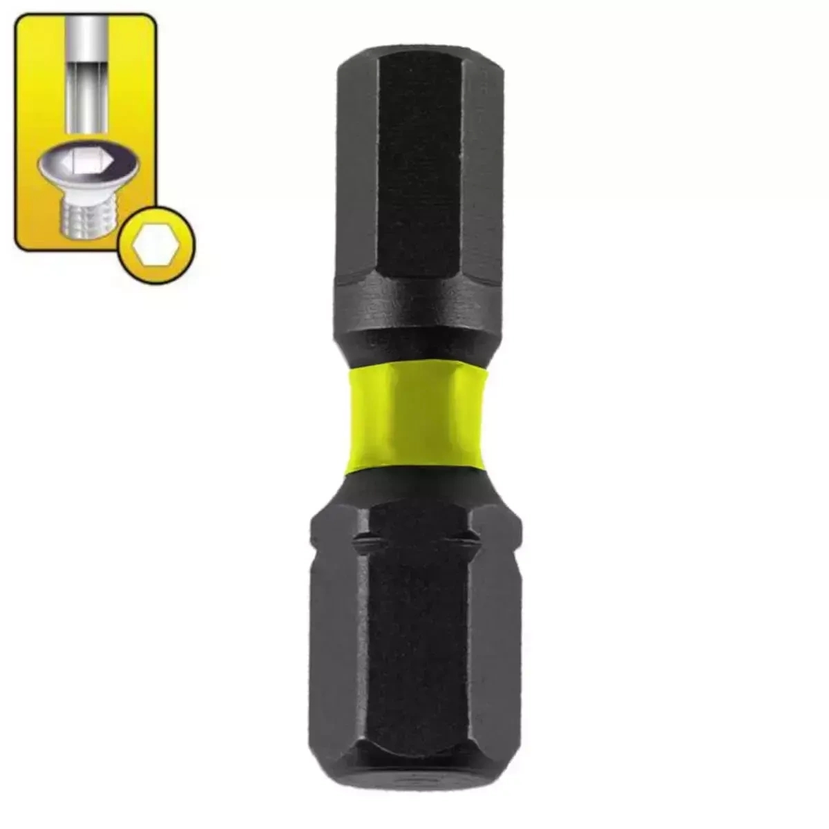 DEDRA-EXIM Triecienskruvgriežu uzgali Hex H5x25mm,2