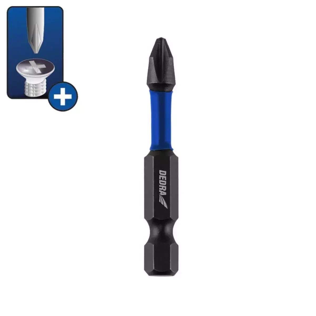 DEDRA-EXIM Triecienskruvgriežu uzgali Phillips PH3x50mm,2