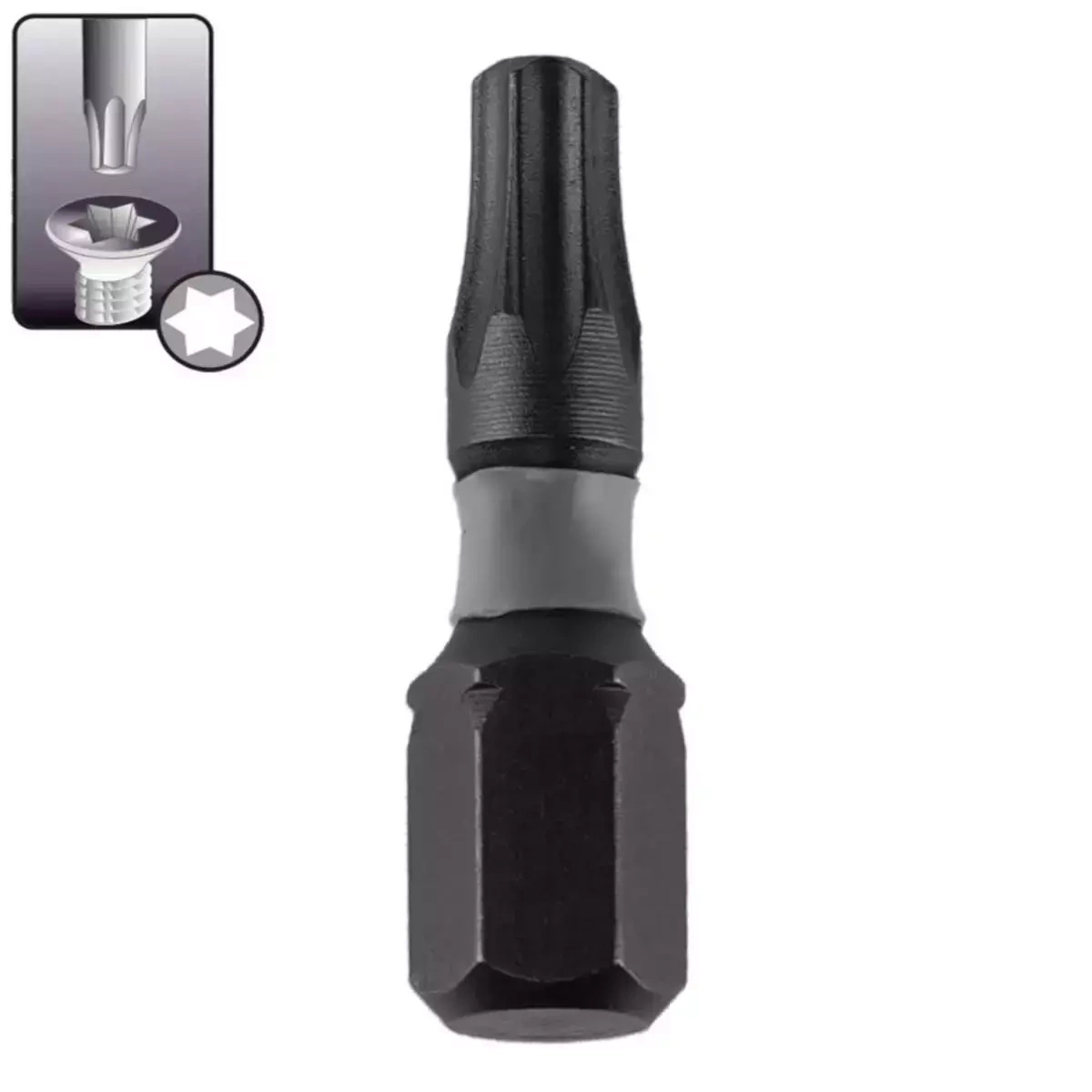 DEDRA-EXIM Triecienskruvgriežu uzgali Torx T27x25mm,2