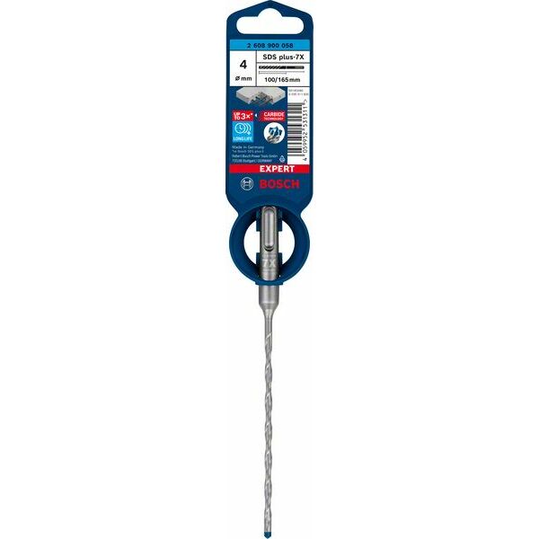 BOSCH Triecienurbis SDS plus-7X 4x100x165mm, 1