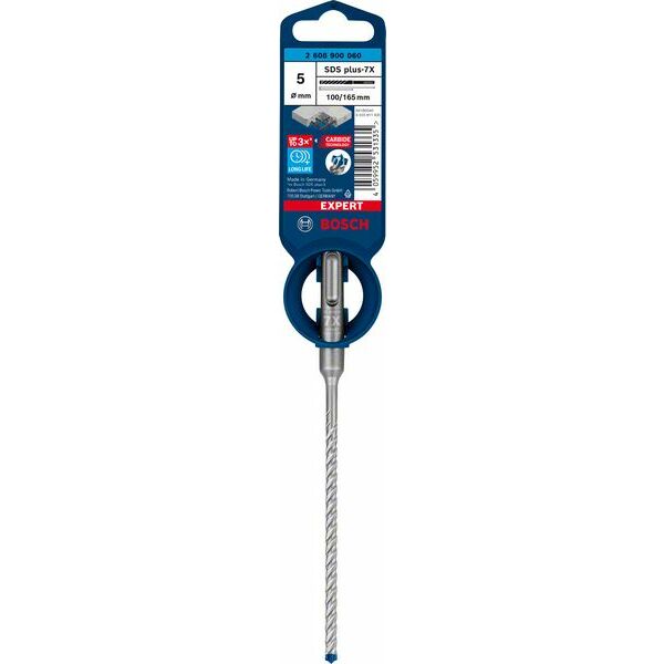 BOSCH Triecienurbis SDS plus-7X 5x100x165mm, 1