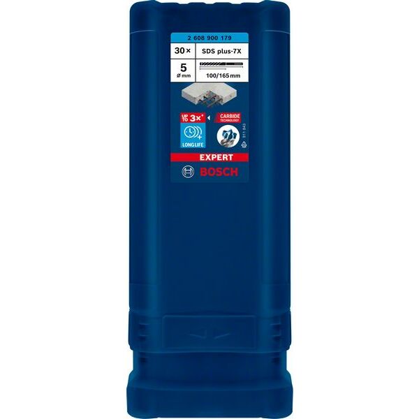 Triecienurbis SDS plus-7X 5x100x165mm, 30 gab