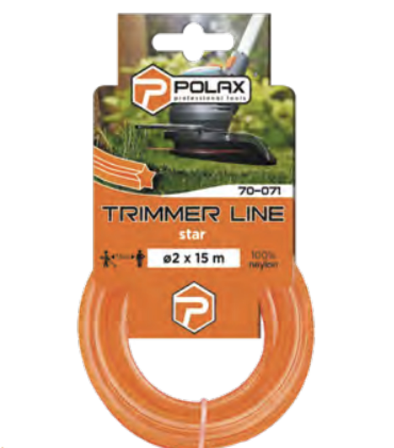 Trimmera aukla, neilona 2mm x 15m
