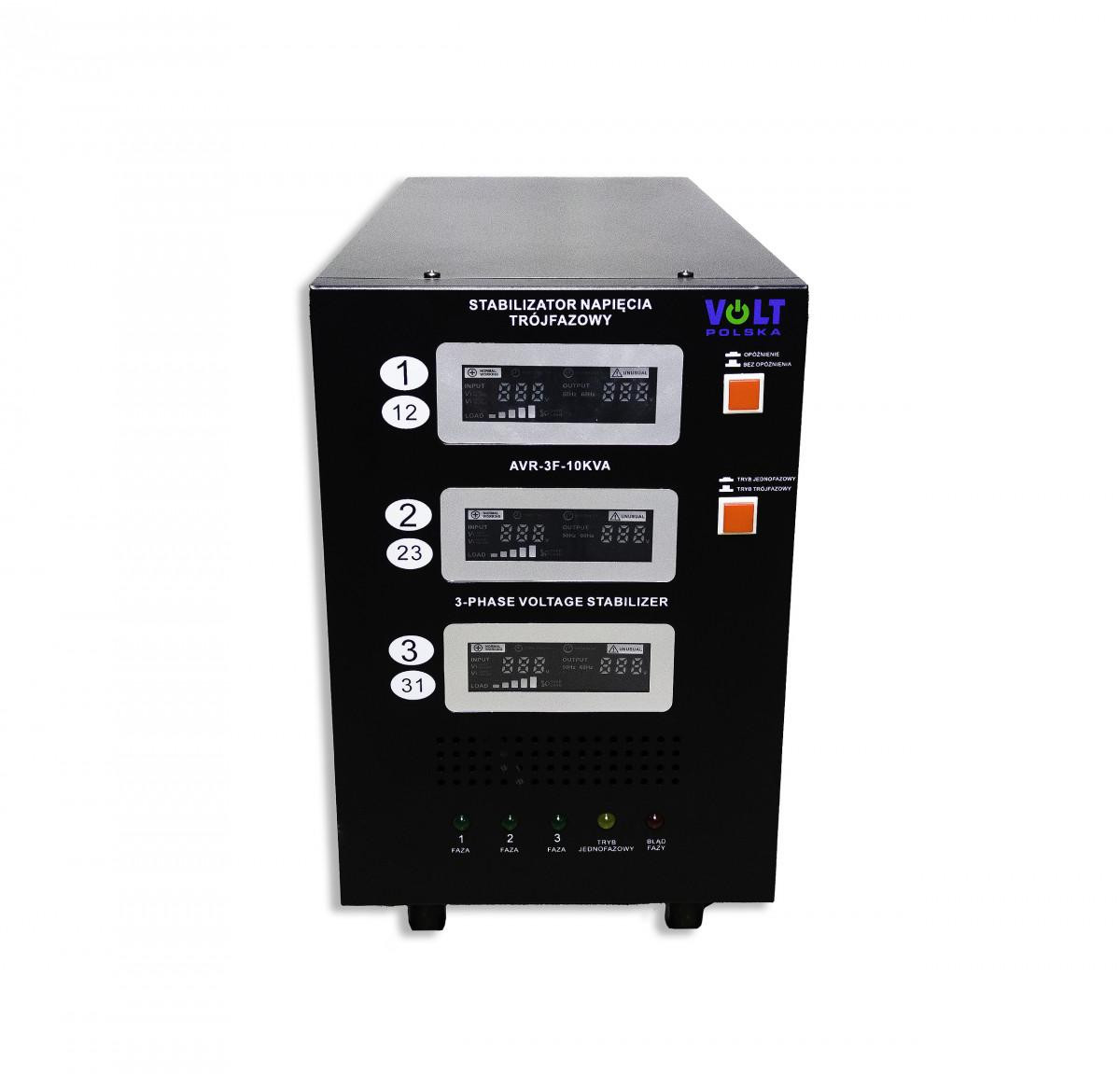 Trīsfāzu sprieguma stabilizators Volt Polska AVR