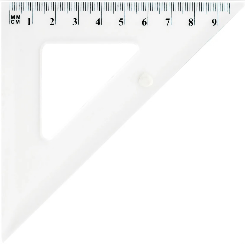 Trīsstūris 45*/10cm caurspīdīgs GR854T | GR25889