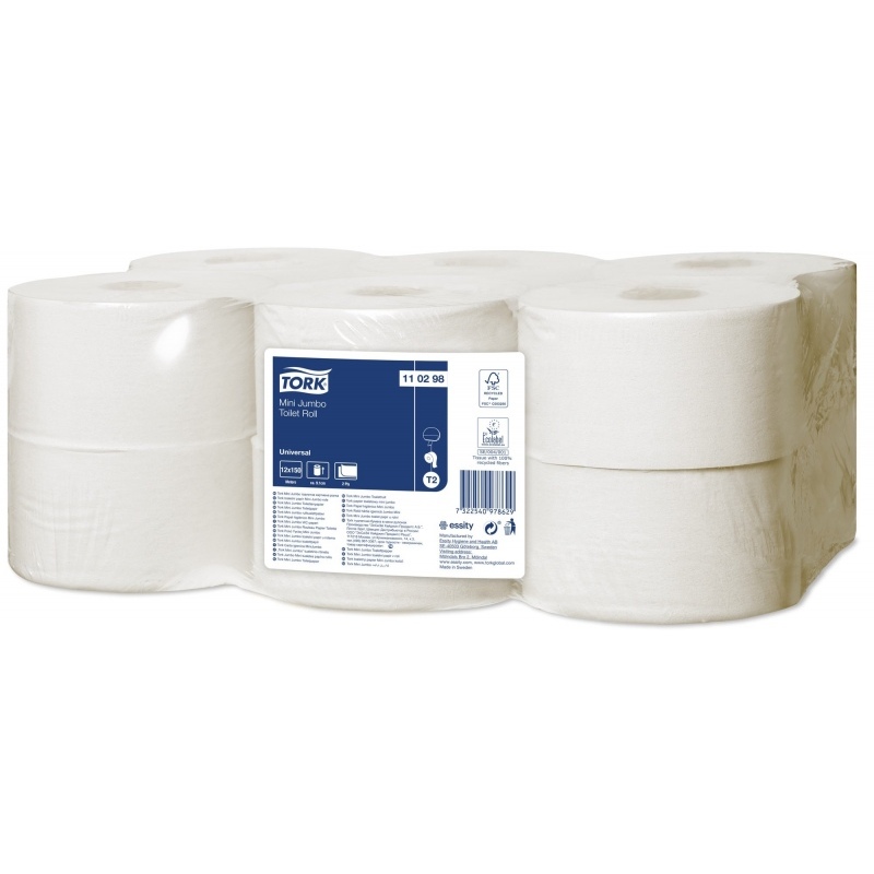 Tualetes papīrs Tork Universal Mini Jumbo