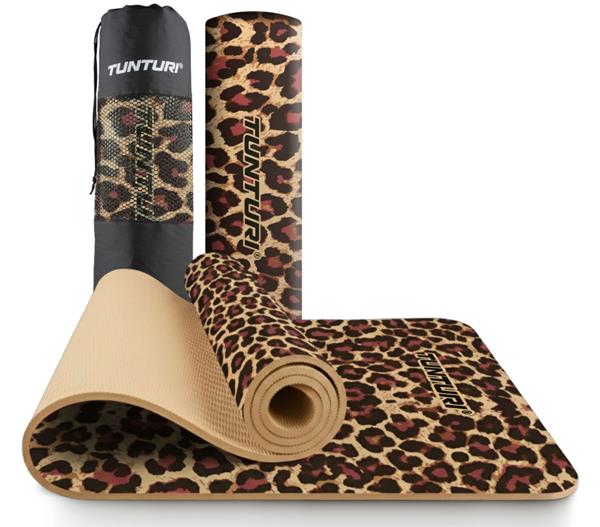 Tunturi jogas paklājs 8 mm, leoparda