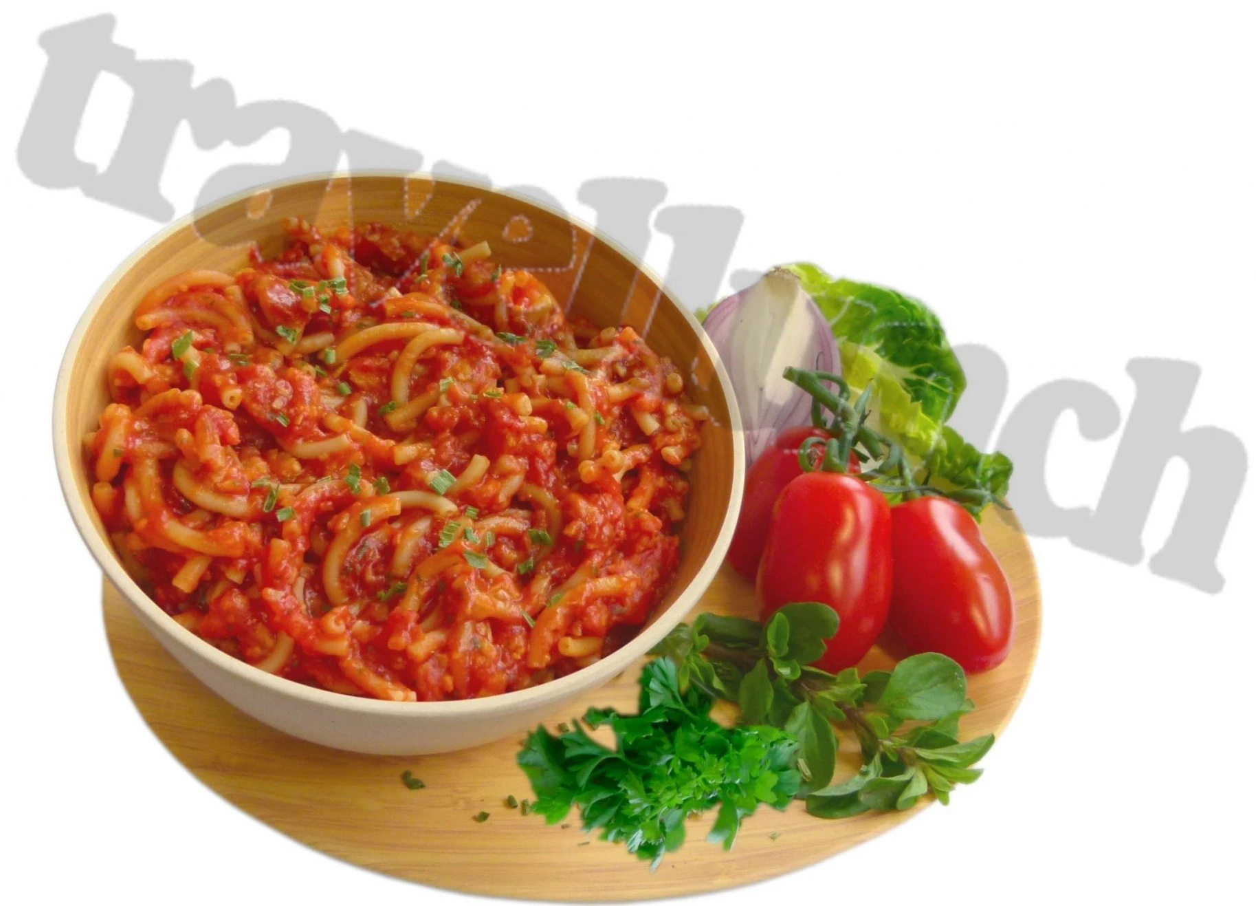 TRAVELLUNCH Tūristu pārtika PASTA BOLOGNESE with