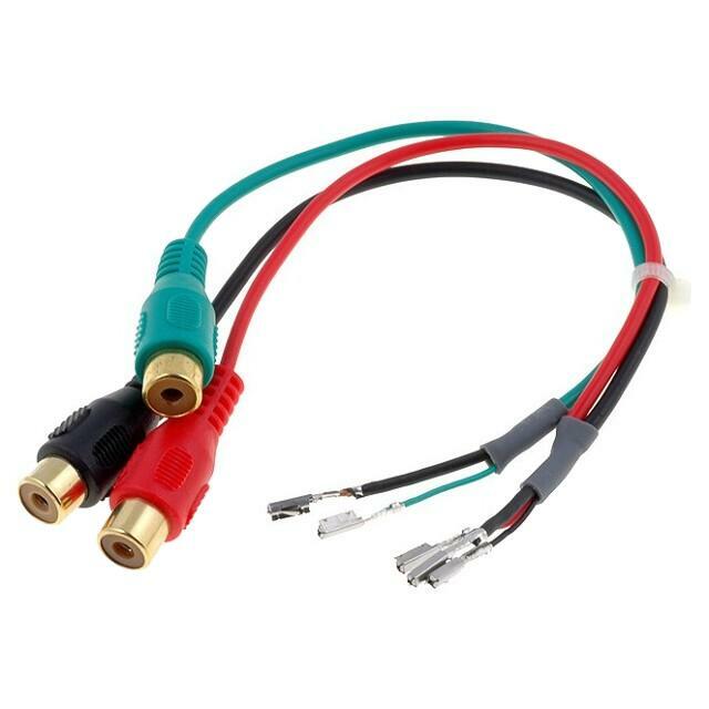 4CARMEDIA TV tuner adapter; cables,RCA