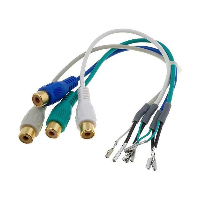 4CARMEDIA TV tuner adapter; cables,RCA