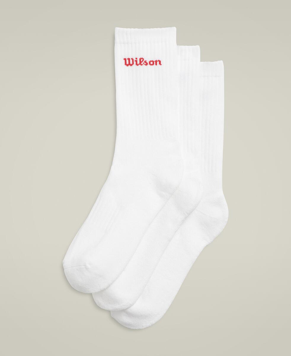 WILSON U CREW LOGO SOCK 3PK