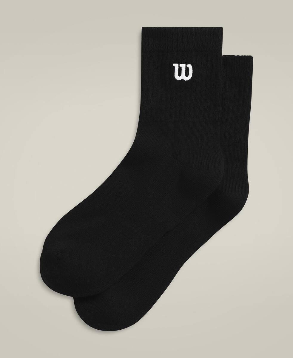 WILSON U QUARTER-LENGTH SOCK / BLACK
