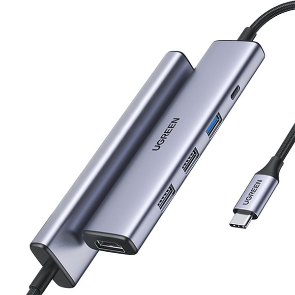 Adapteris HUB UGREEN CM478 USB-C uz