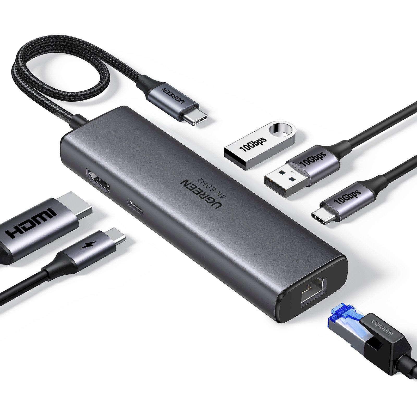 UGREEN 45000-0 REVODOK Dokošanas stacija 6-in-1