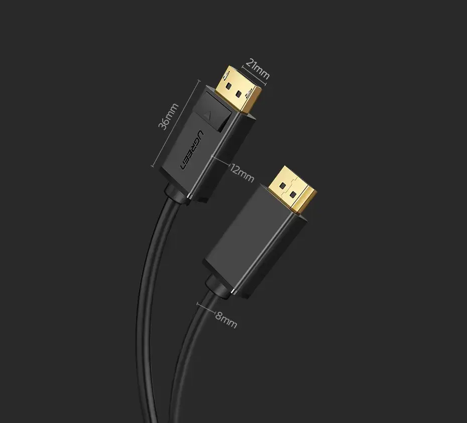 Kabelis DisplayPort DP— DP1.24K@60Hz 2m