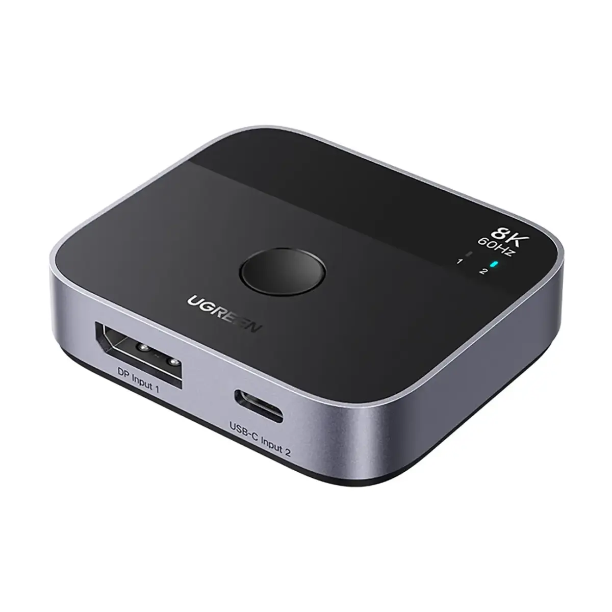 Ugreen DisplayPort/USB-C to USB-C switch grey