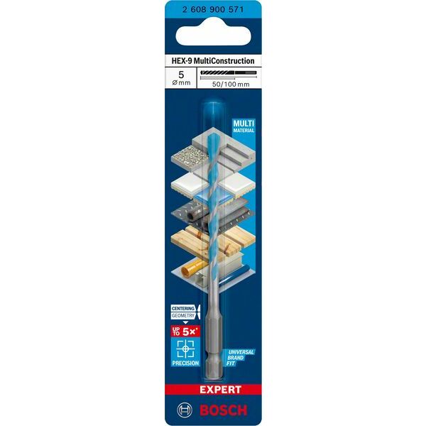 BOSCH Univ. urbis MultiConstr. HEX-9, 5x50x100