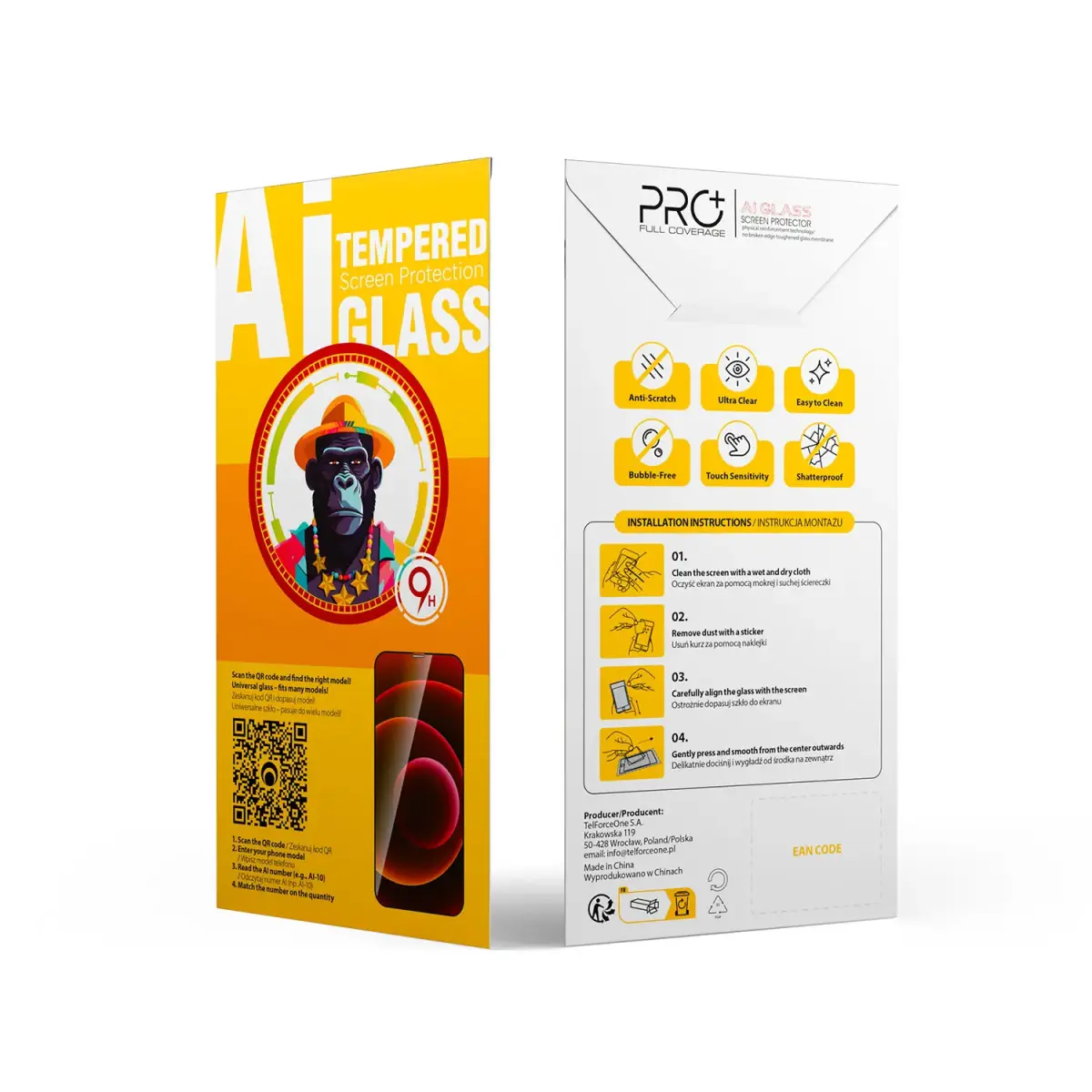 TFO Universal tempered glass 9D OneFit