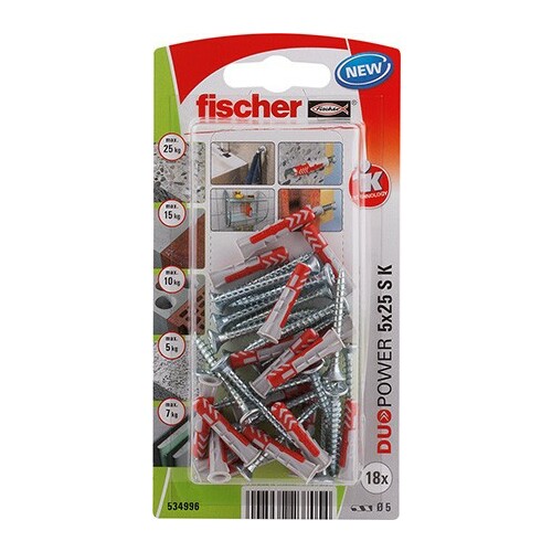 FISCHER Universālas divkomponentu tapas 12x60 S