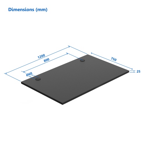 Up Up Table top M Black