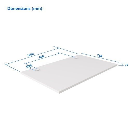 Up Up Table top M White