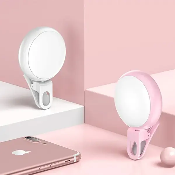 USAMS Lampka LED do Selfie biały/whiteZB55D02
