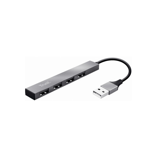 USB Centrmezgls Trust Halyx Aluminium 4-Port