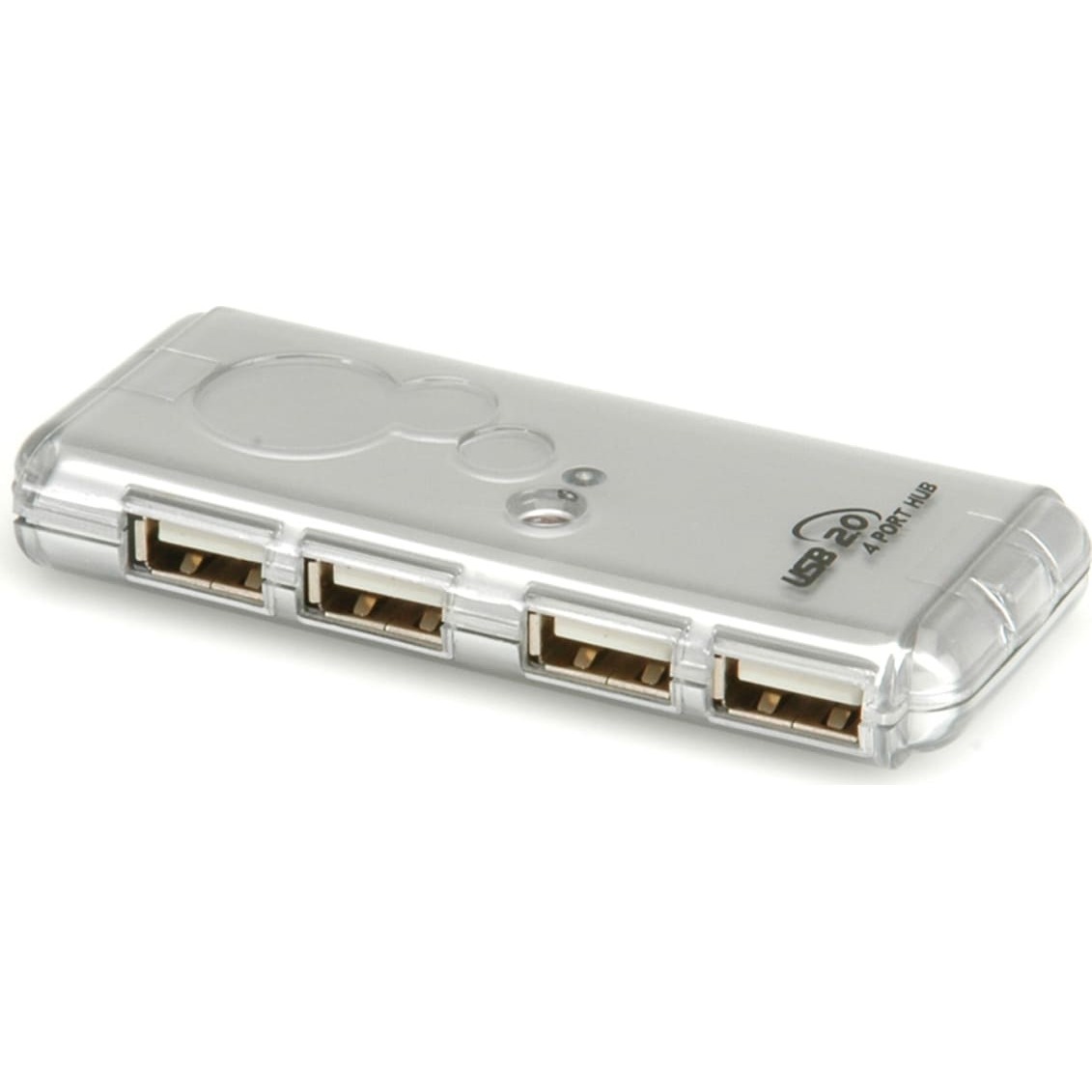 USB2.0 HUB 4-porti, sudraba kr