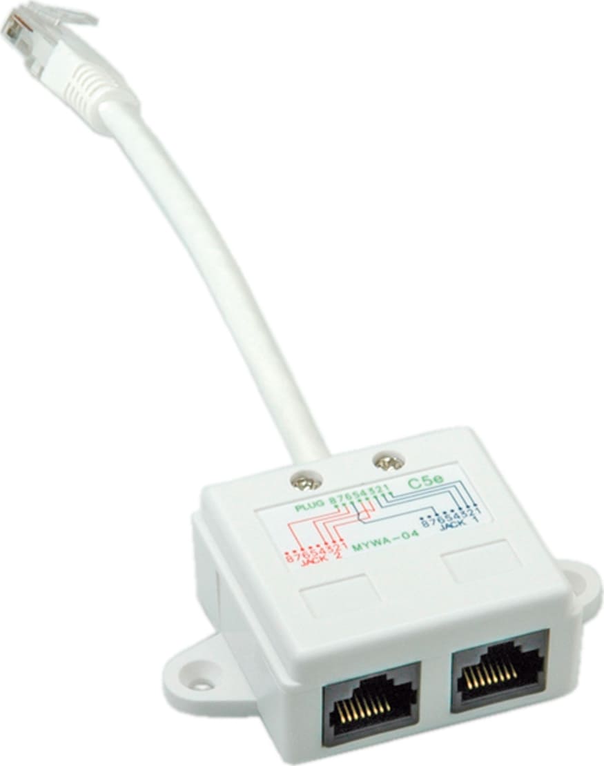 VALUE UTP RJ45 M 2x10/100 Cat