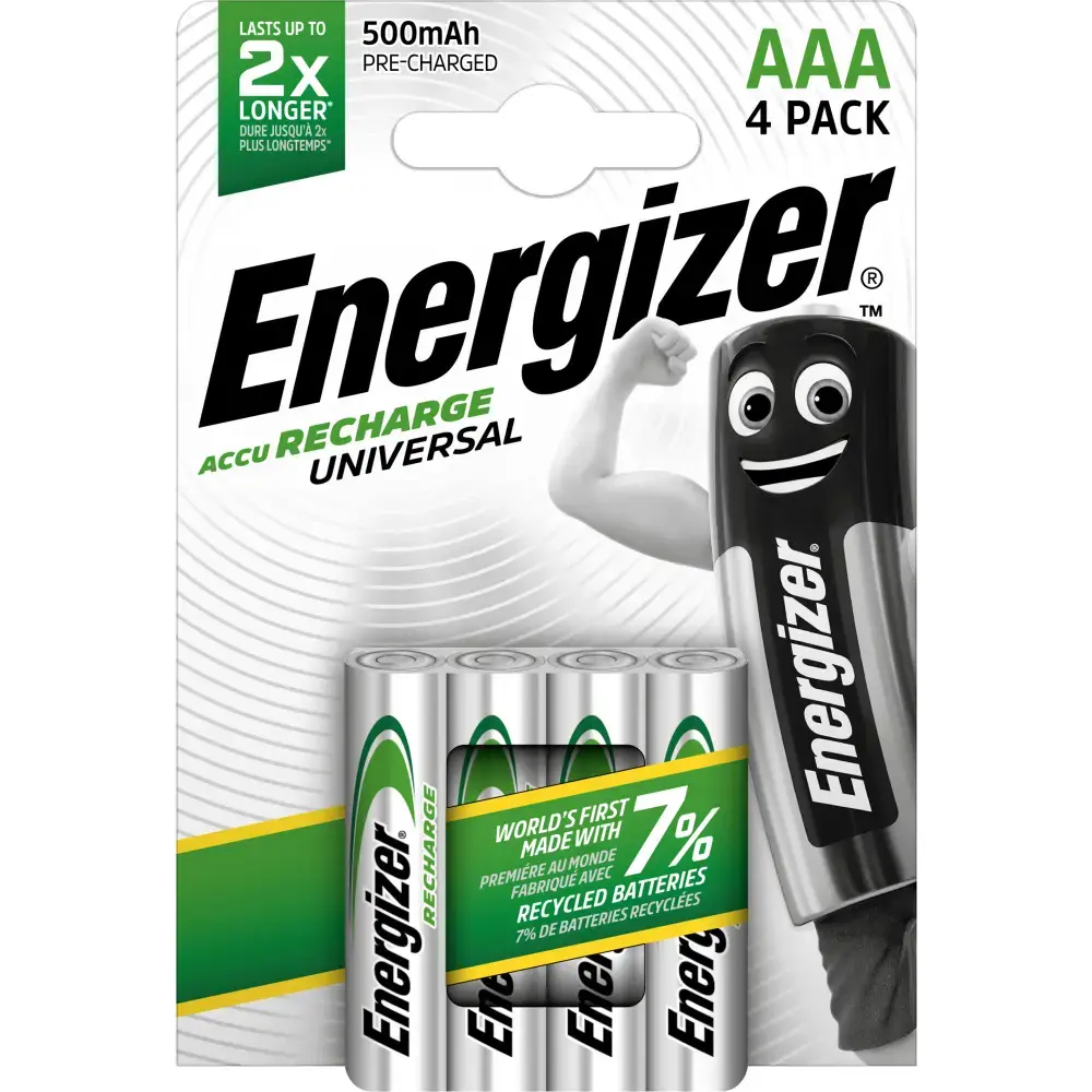 R03 AKUMULATORS 4BL ENERGIZER UNIVERSAL 500