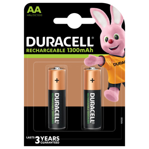 Uzlādējamās baterijas DURACELL AA 1300 mAh