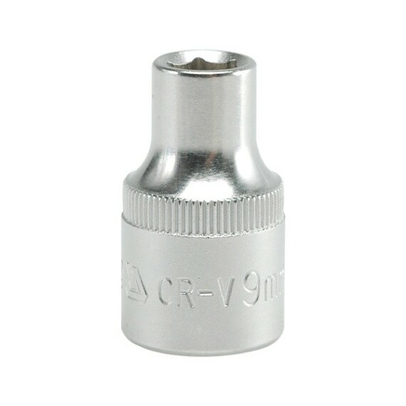 Uzmaucamā seškanšu galviņa,CrV,1/2, 10mm