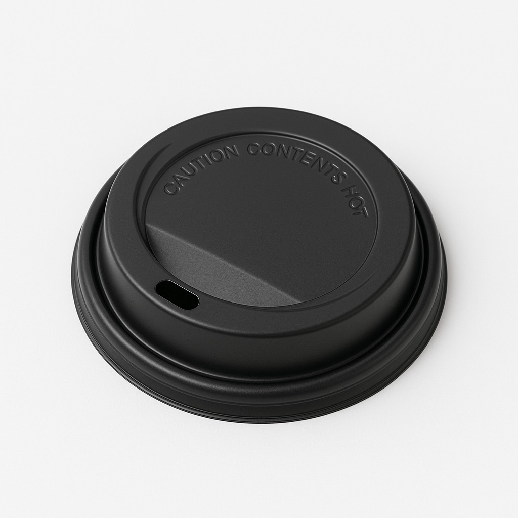 Vāciņš glāzēm 240ml, PS, 80mm, melns