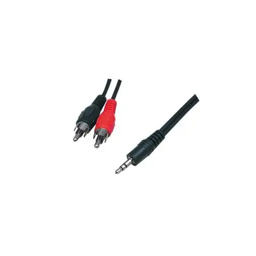 Vads 2xRCA-3.5mm stereo kontaktdakšiņa 10m