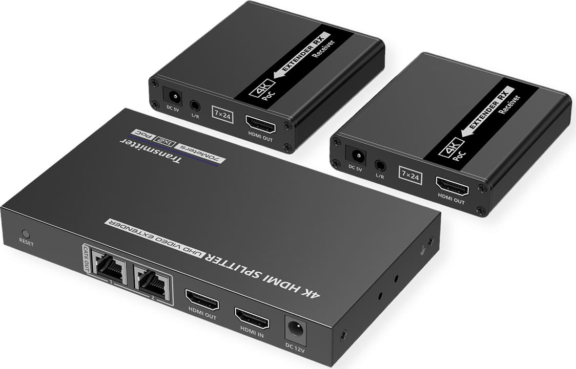 Value HDMI Splitter 1x3, with Extender