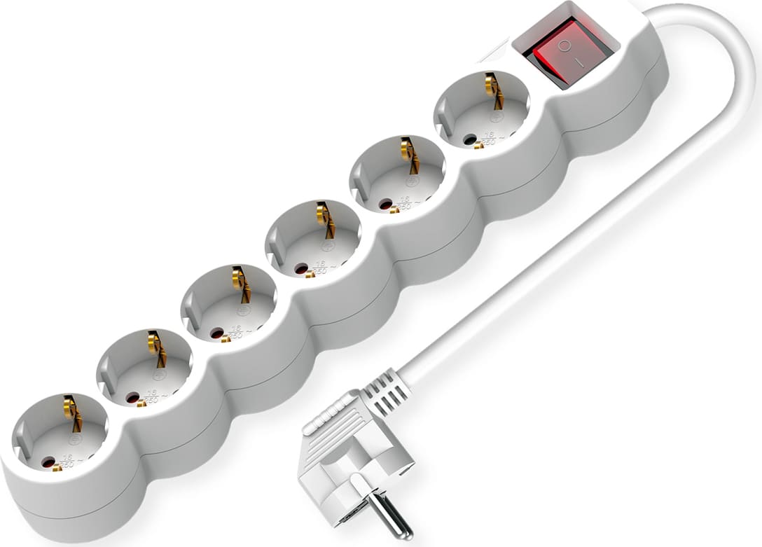 Value Power Strip, 6-way, with illuminated