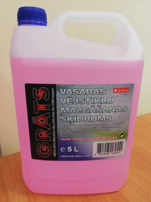 Vasaras vējstikla mazgāšanas šķidrums 5L GRATS