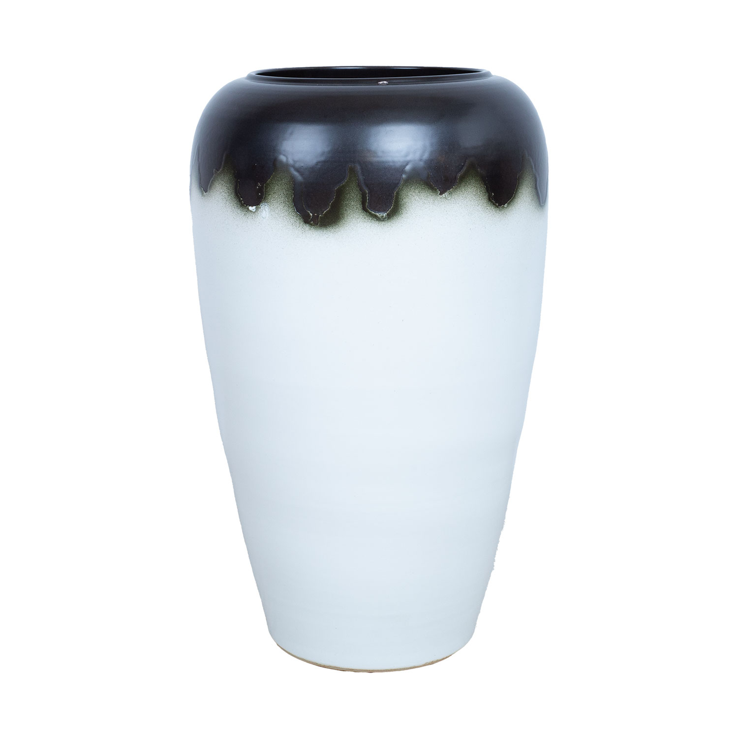 Vāze TITAN STONE H60cm, brūns/balts, keramika